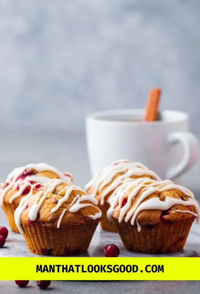 Glazed Cranberry Pecan Muffins