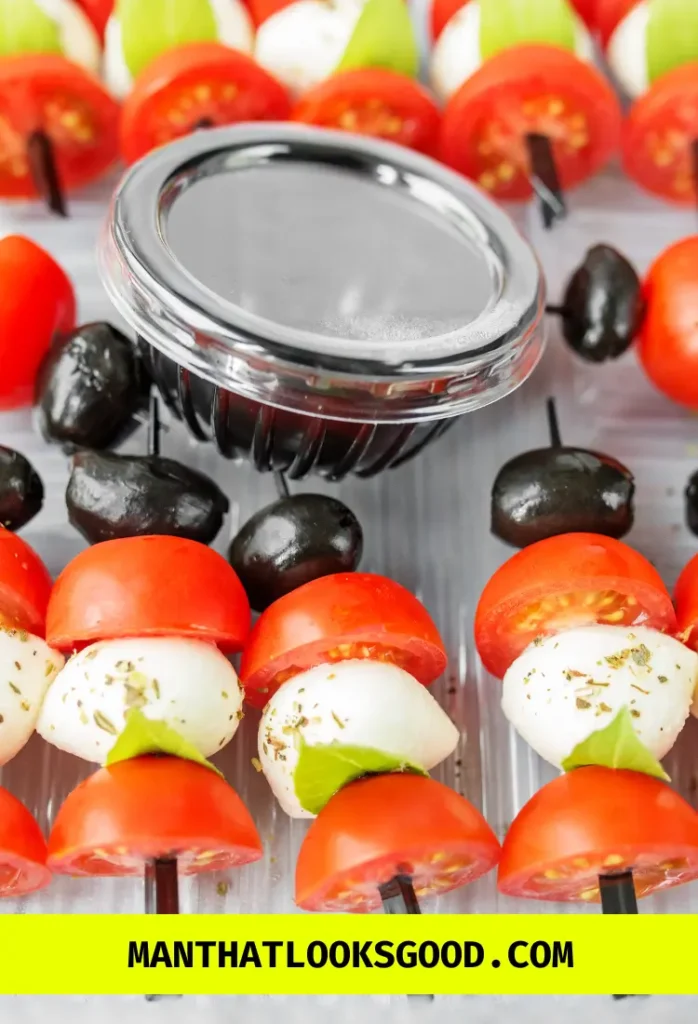 Caprese Skewers With Olive