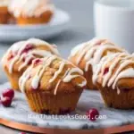 Glazed Cranberry Pecan Muffins