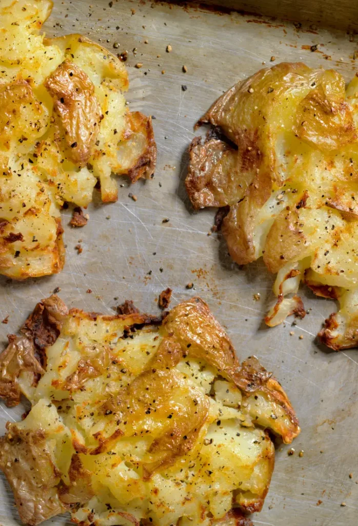 Cheesy Smashed Potatoes