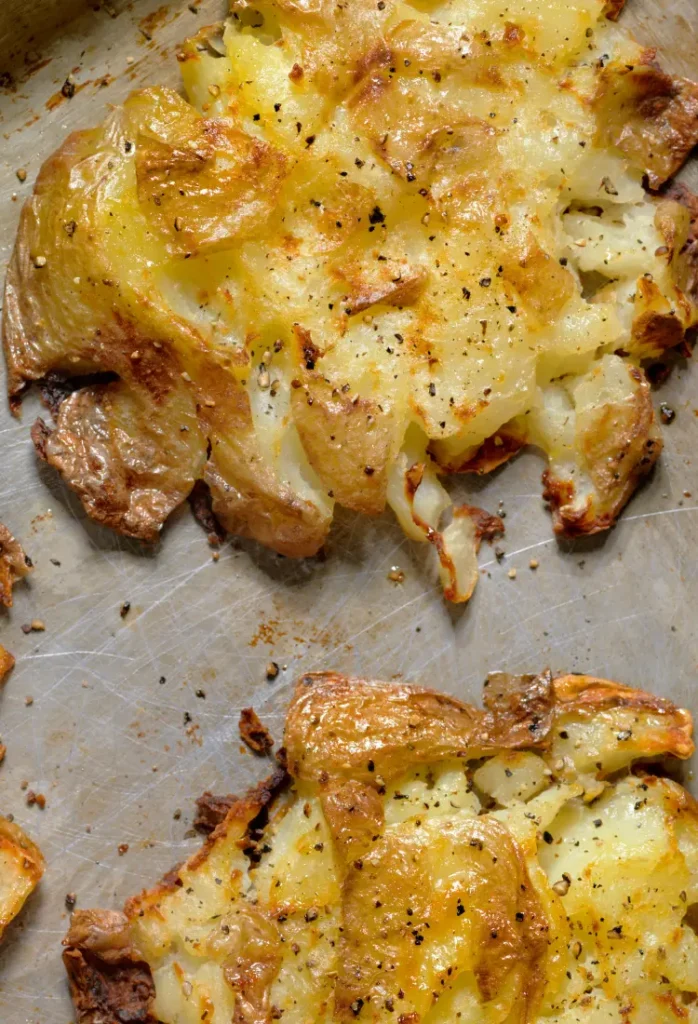 Cheesy Smashed Potatoes