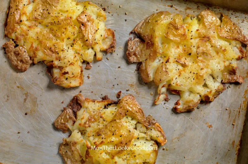 Cheesy Smashed Potatoes