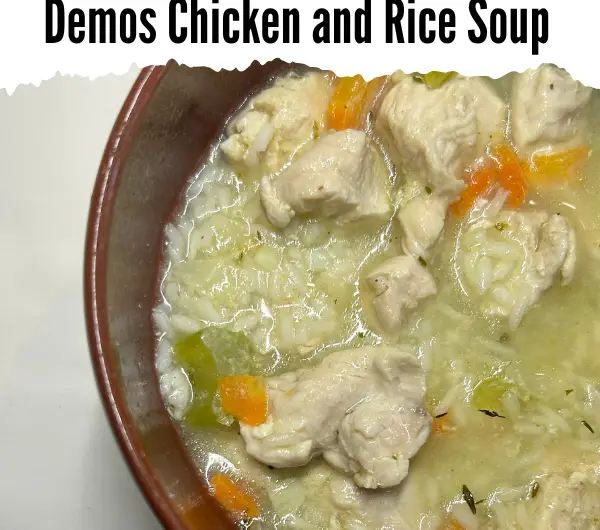 Demos Recette de soupe au poulet et au riz