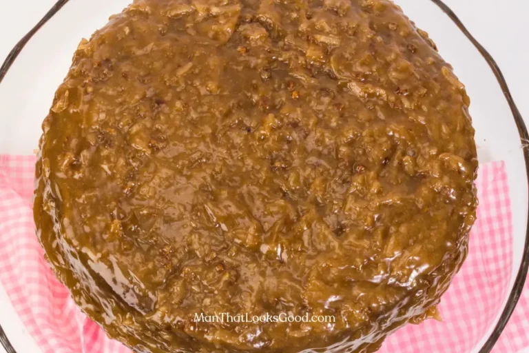 German Chocolate Poke Cake