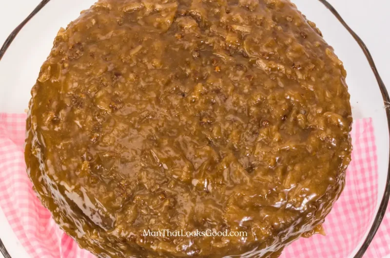 German Chocolate Poke Cake