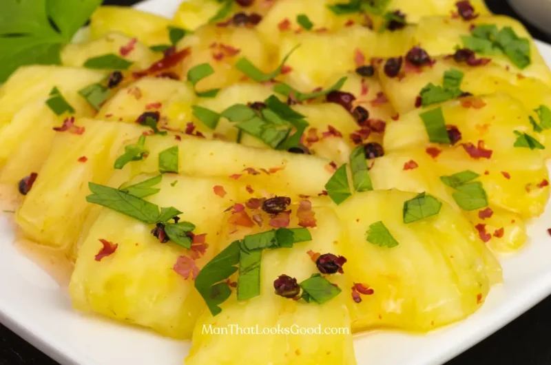 marinated pineapple