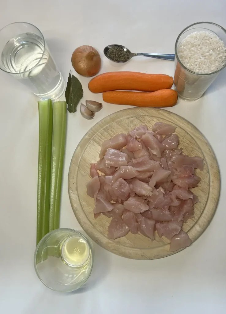 Demos Recette de soupe au poulet et au riz