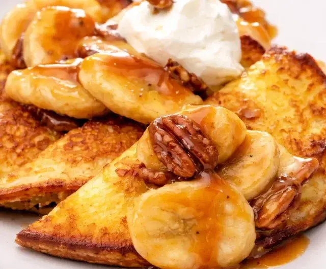 Bananas Foster Dutch Baby Pancakes